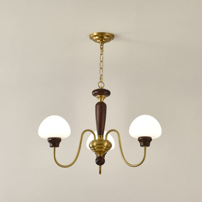 Mushroom Cap Gasolier Chandelier