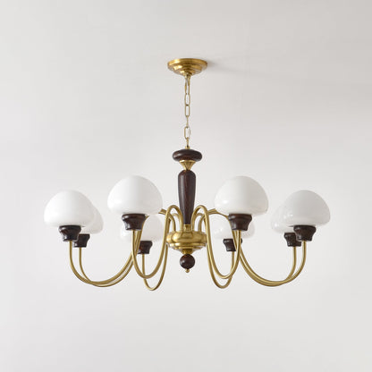 Mushroom Cap Gasolier Chandelier