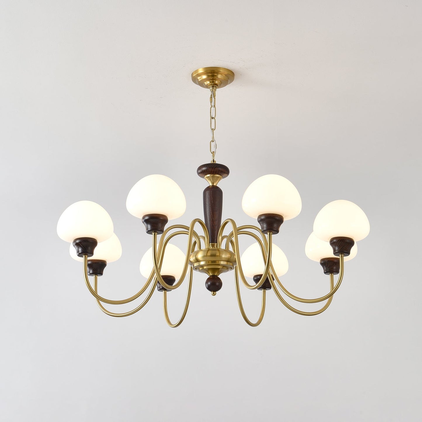 Mushroom Cap Gasolier Chandelier