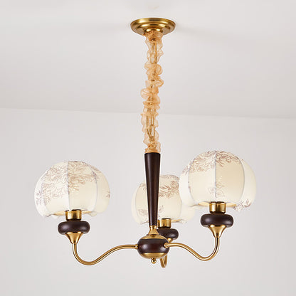 Mushroom Fabric Pendant light Chandelier