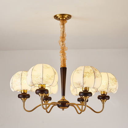 Mushroom Fabric Pendant light Chandelier