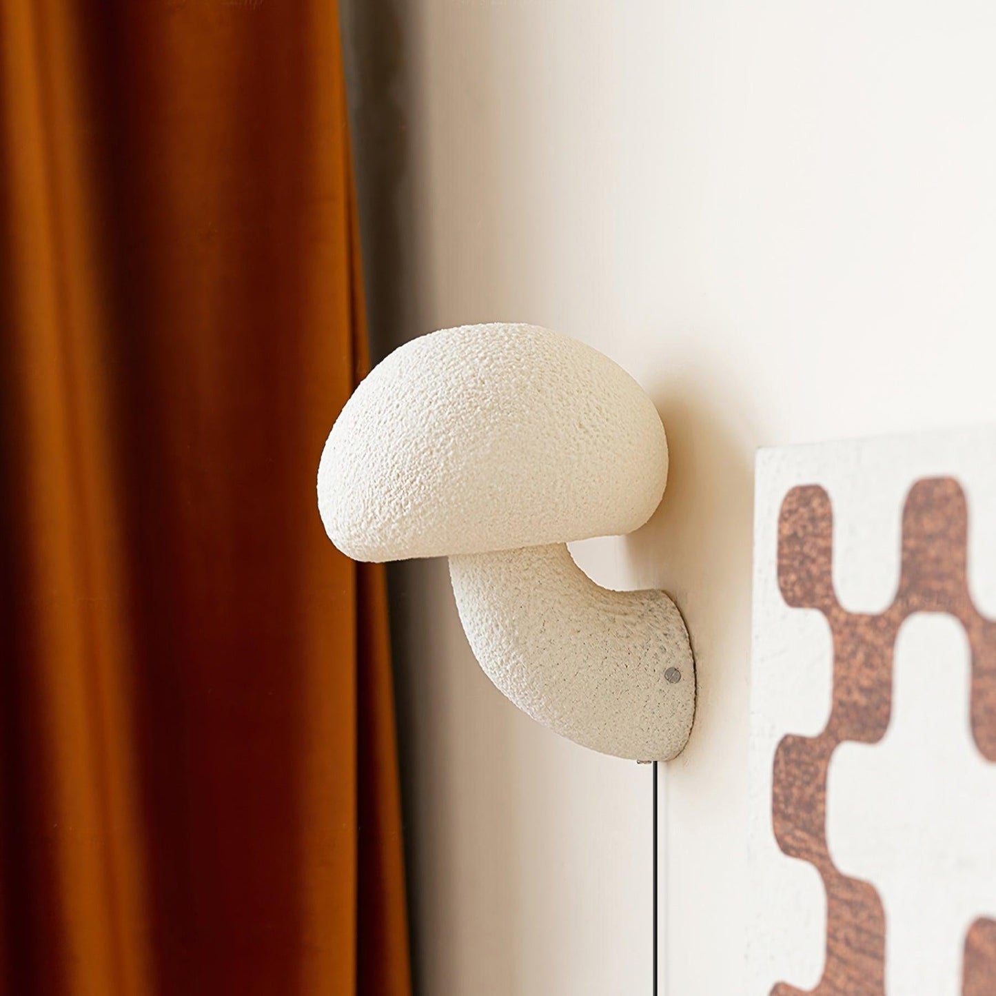 Mushroom Resin Plug-in Wall light fixture Wall Lamp