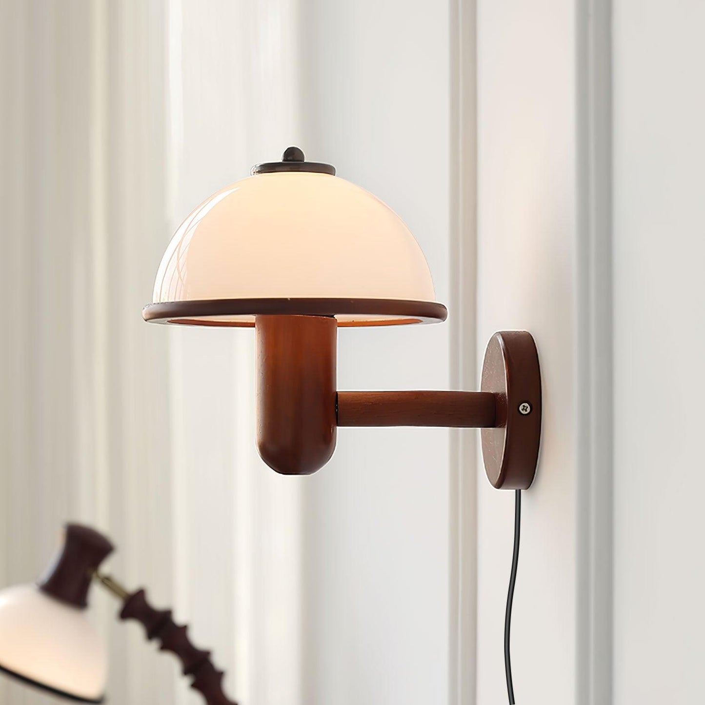 Mushroom Wood Lamp bracket Wall Lamp