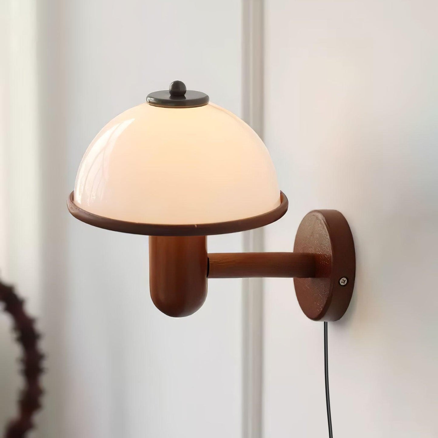 Mushroom Wood Lamp bracket Wall Lamp