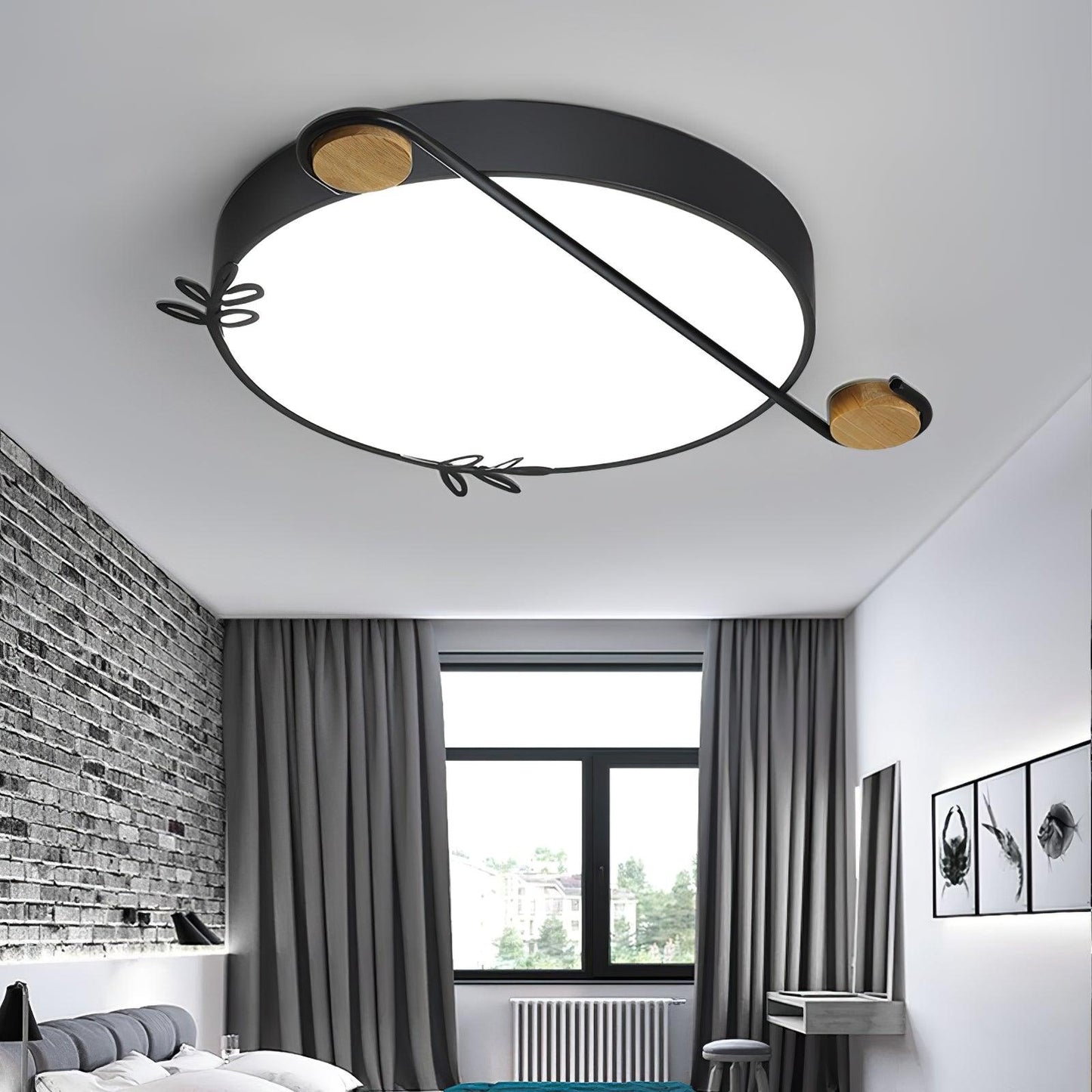 Musical Note Round Overhead fixture Ceiling Lamp