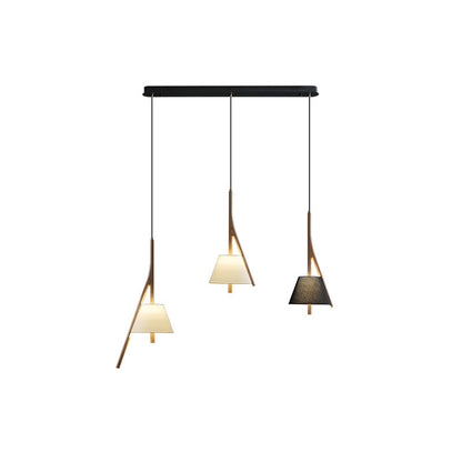 Nanzhi Wood Droplight Pendant Lamp