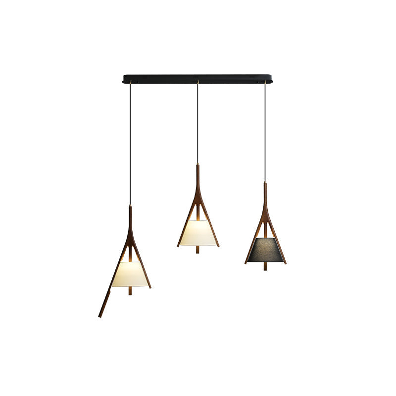 Nanzhi Wood Droplight Pendant Lamp