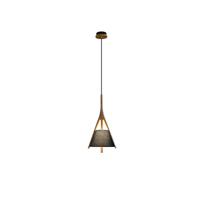 Nanzhi Wood Droplight Pendant Lamp