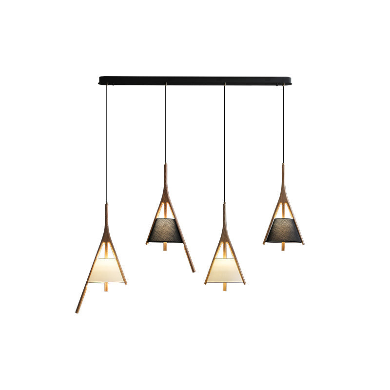 Nanzhi Wood Droplight Pendant Lamp