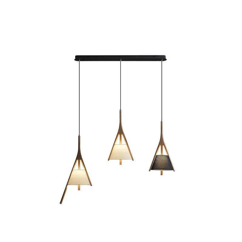 Nanzhi Wood Droplight Pendant Lamp