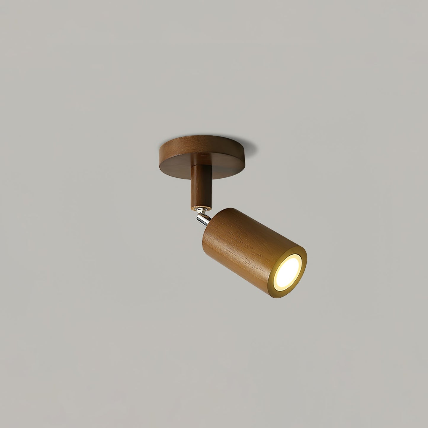 Natural Wood Beam Overhead fixture Spotlight Light