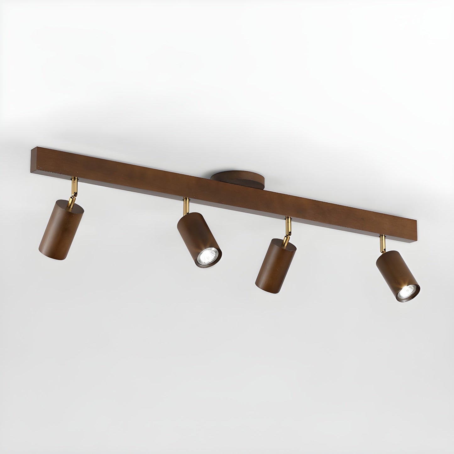 Natural Wood Beam Overhead fixture Spotlight Light