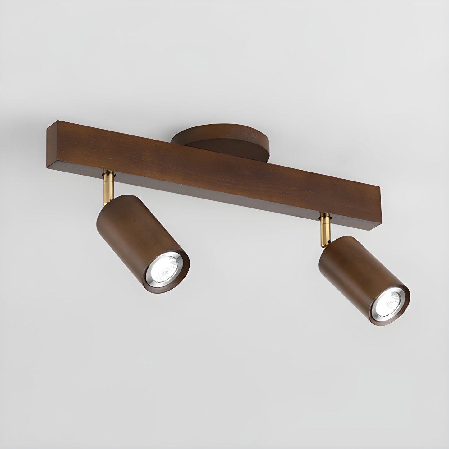 Natural Wood Beam Overhead fixture Spotlight Light