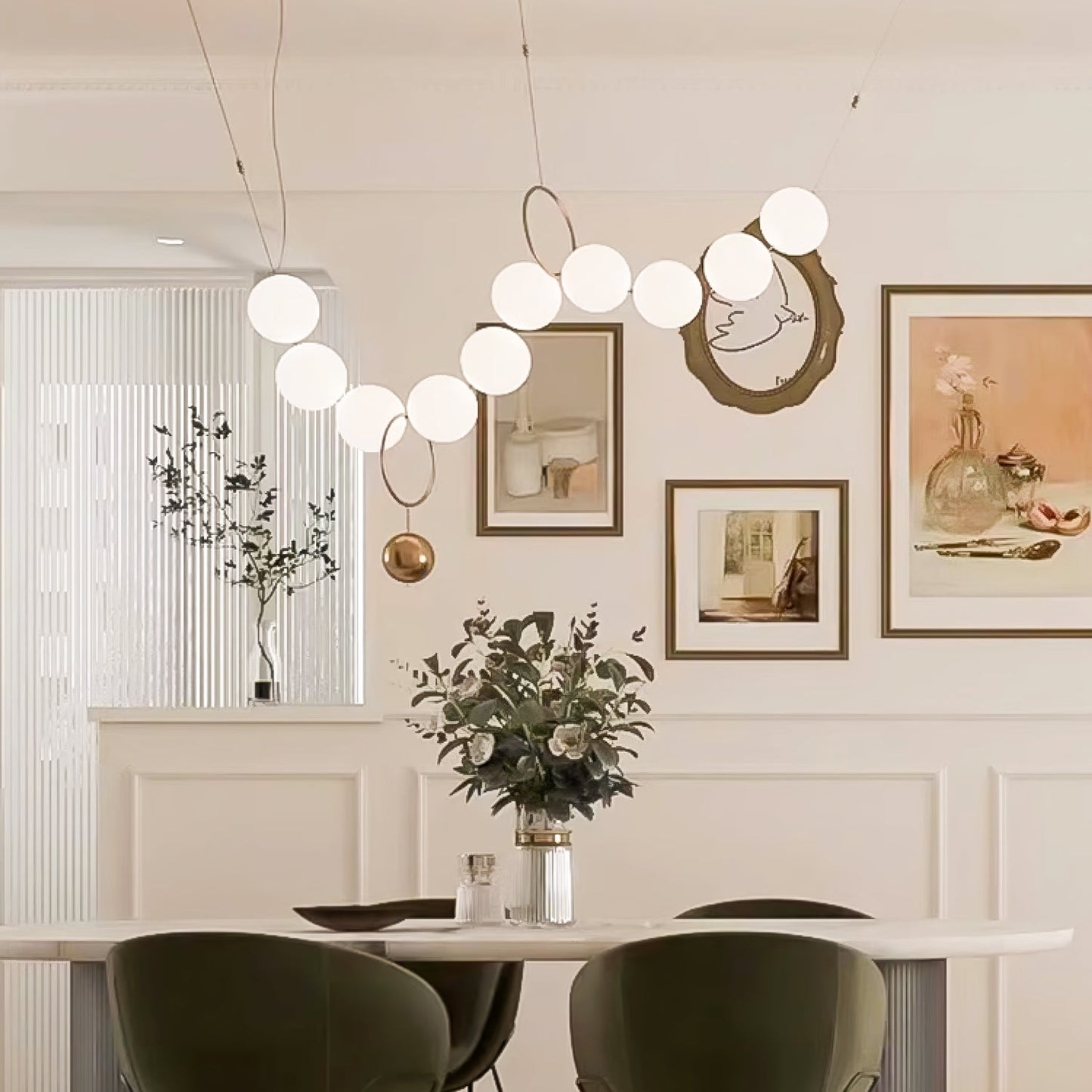 Necklace LED Ceiling light fitting Pendant Lamp