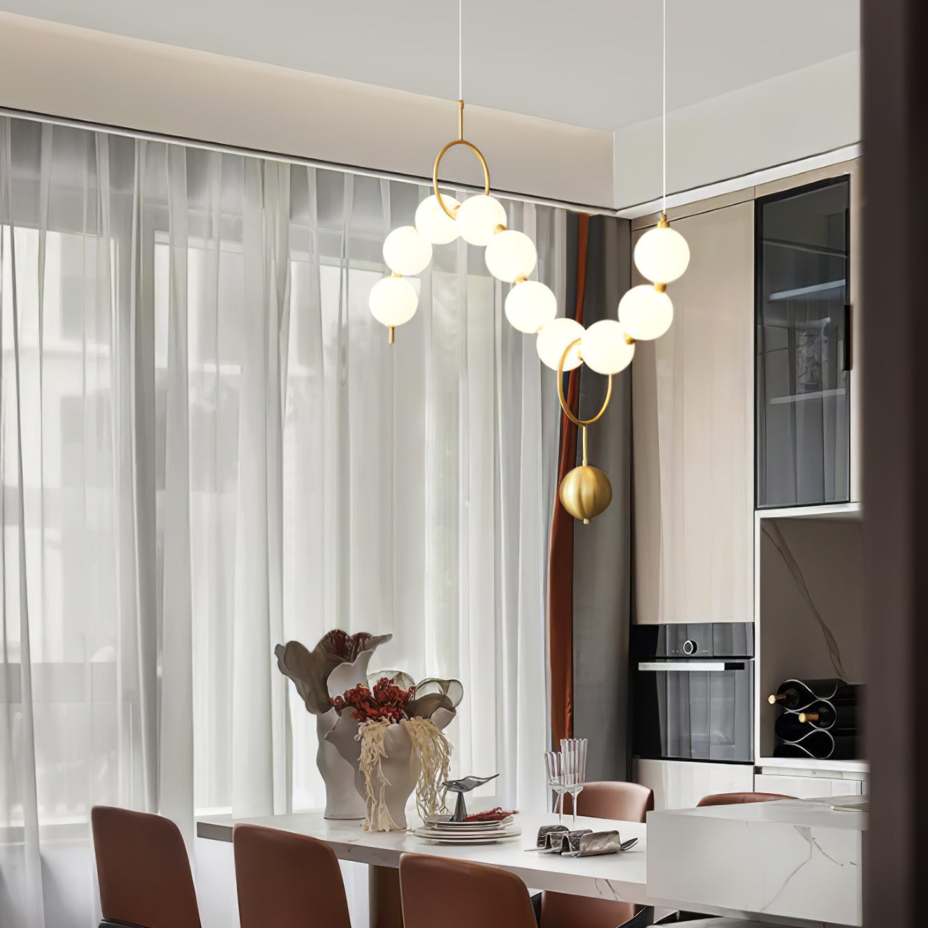 Necklace LED Ceiling light fitting Pendant Lamp