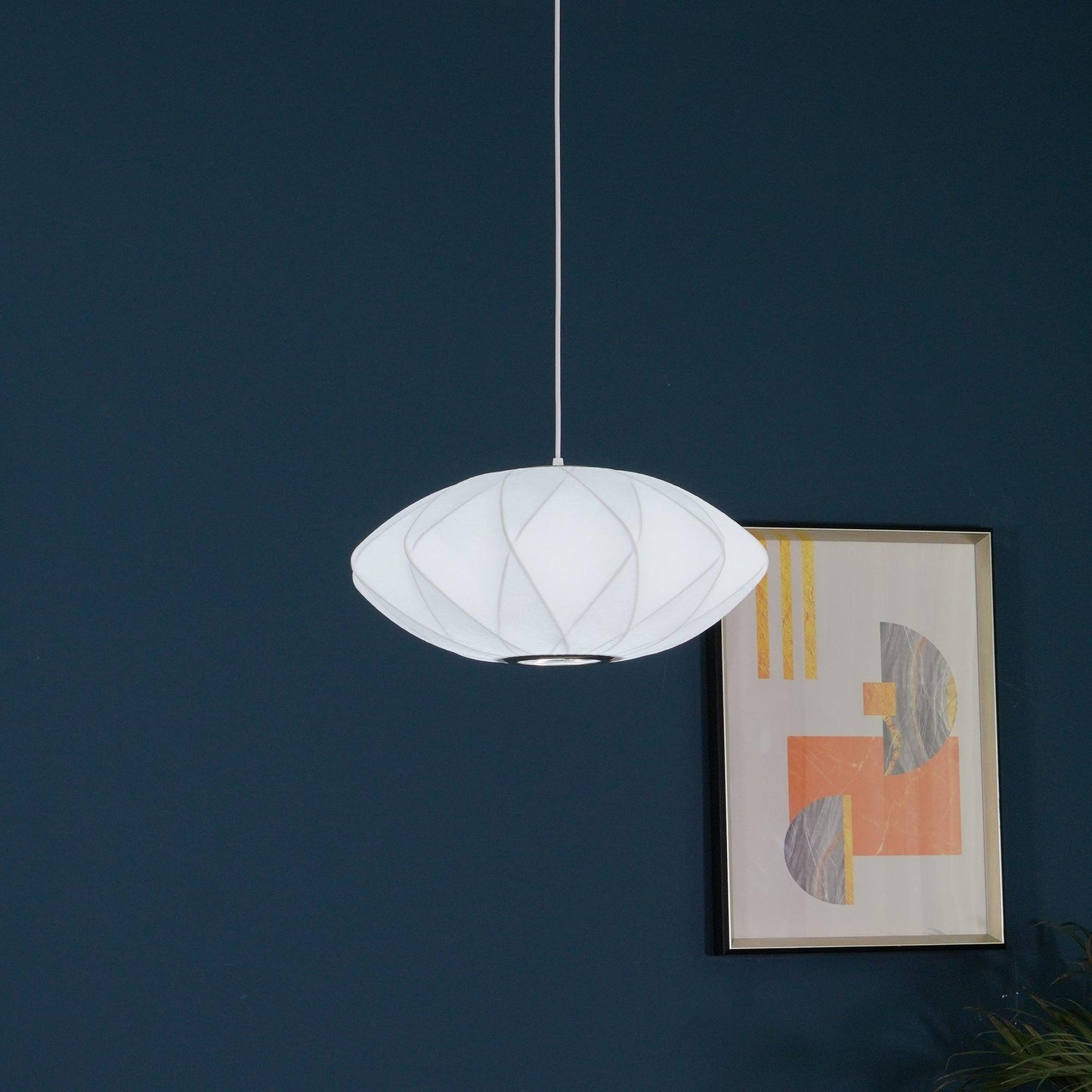 Bubble Mulberry Silk Pendant Lamp