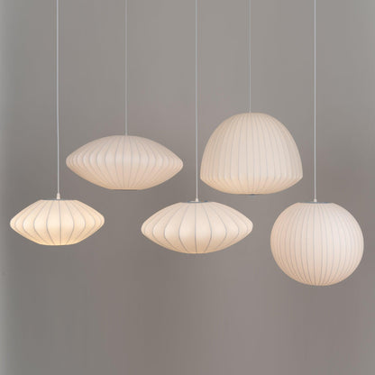 Bubble Mulberry Silk Pendant Lamp