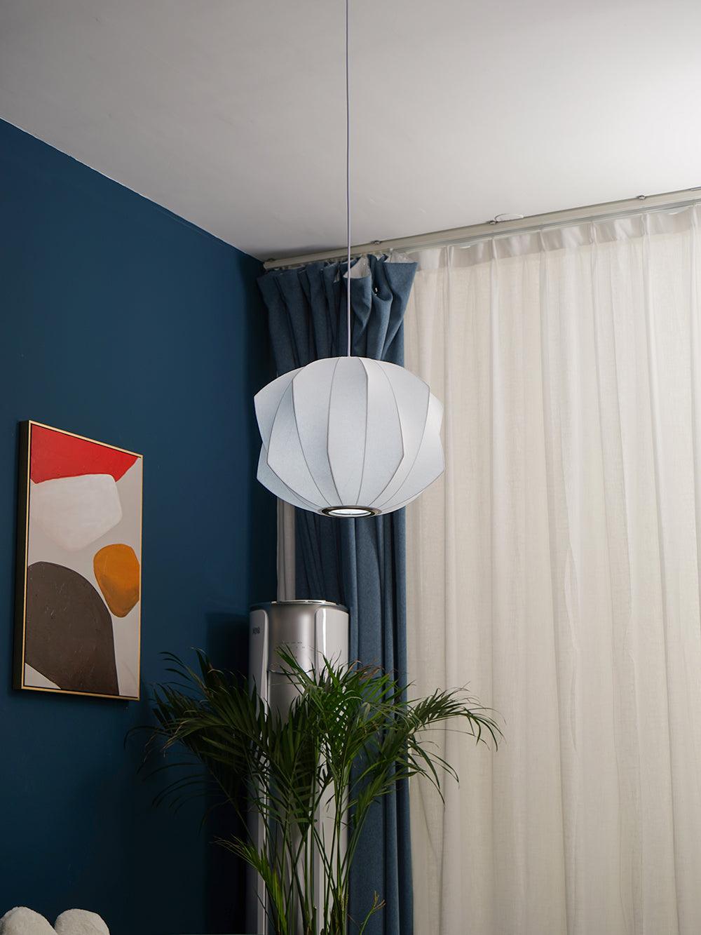 Bubble Mulberry Silk Pendant Lamp