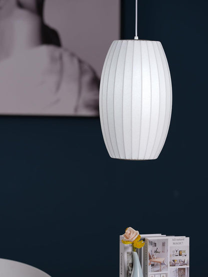 Bubble Mulberry Silk Pendant Lamp