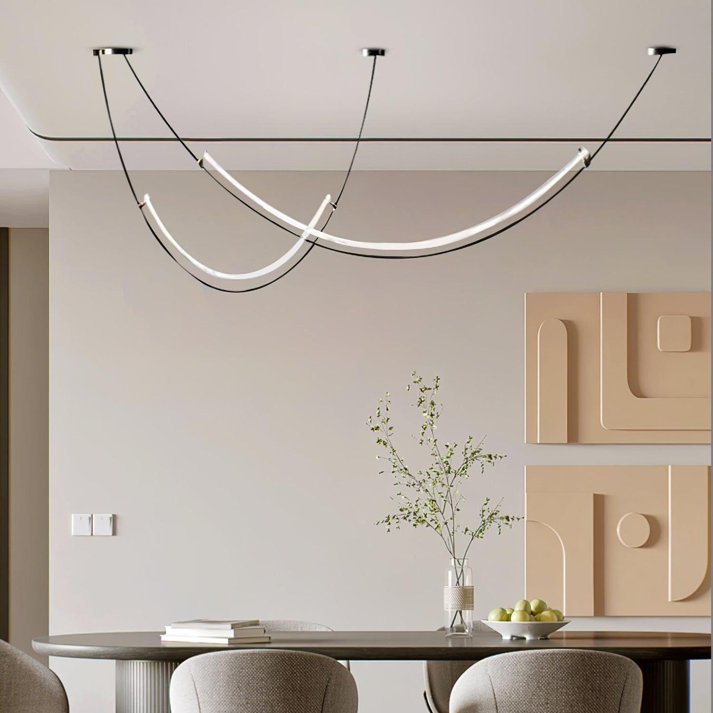 Neon Ceiling light fitting Pendant Lamp