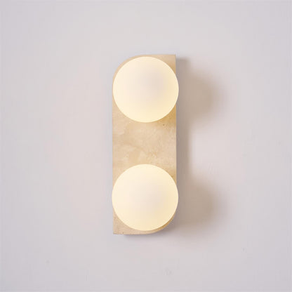 Elysian Travertine Plug-in Wall Light