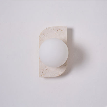 Elysian Travertine Wall Light