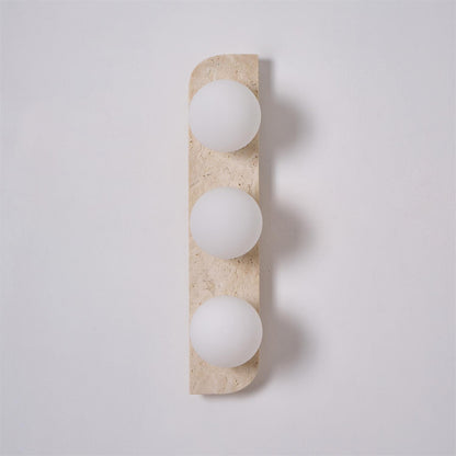 Elysian Travertine Plug-in Wall Light