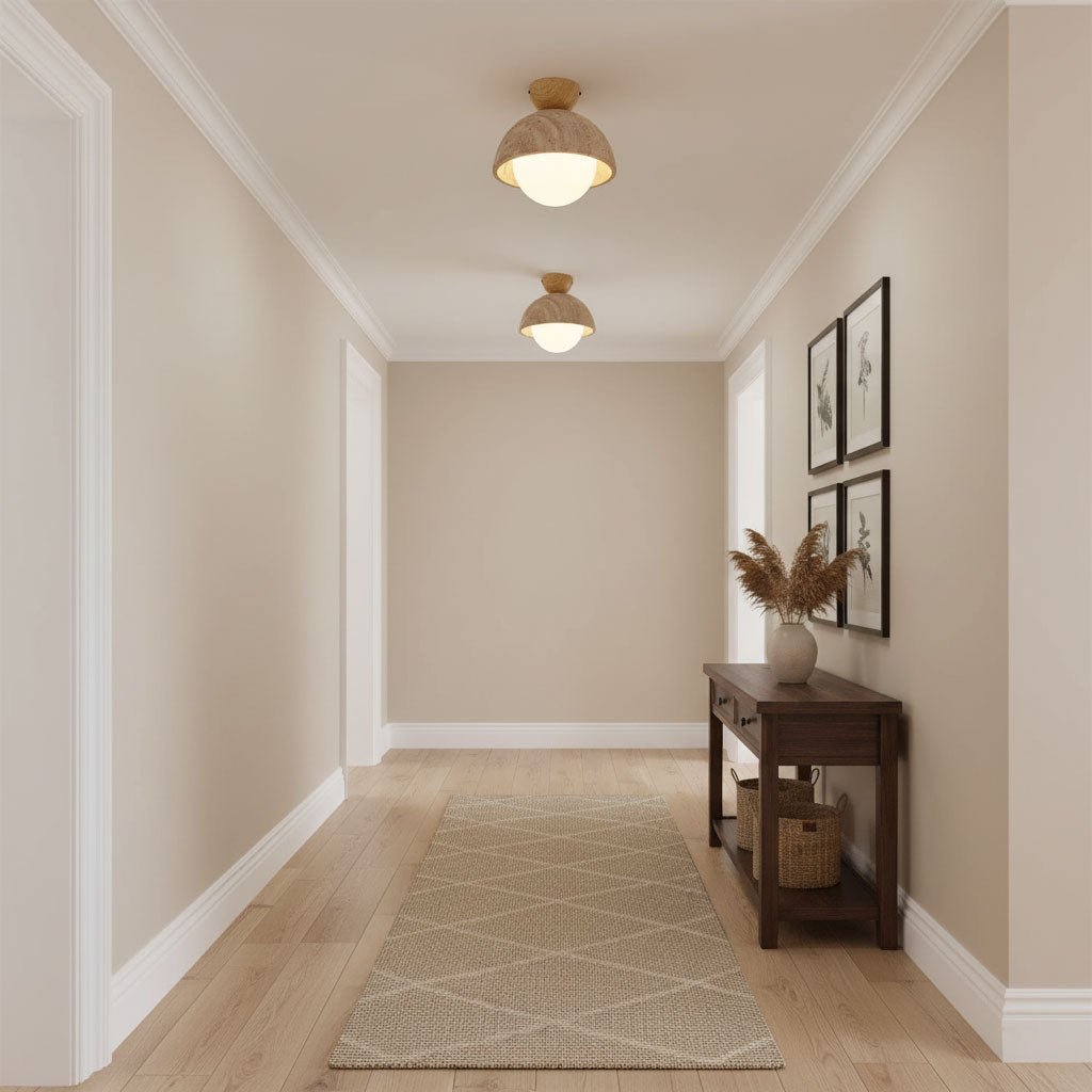 Nerio Travertine Ceiling Light