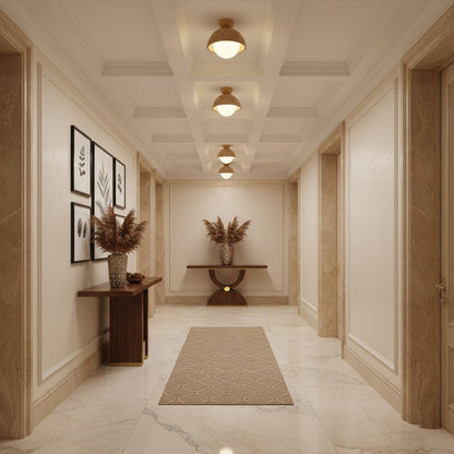 Nerio Travertine Ceiling Light