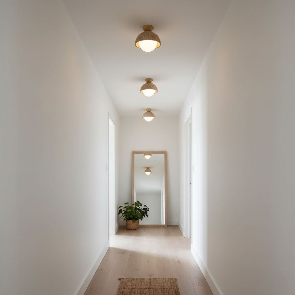 Nerio Travertine Ceiling Light