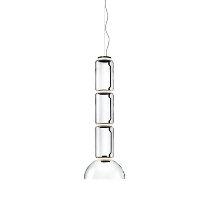 Cylindrical Glass Pendant Light