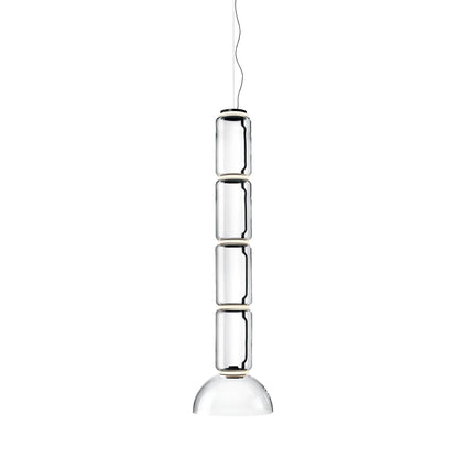 Cylindrical Glass Pendant Light