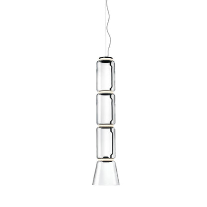 Cylindrical Glass Pendant Light