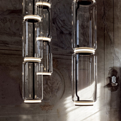 Cylindrical Glass Pendant Light