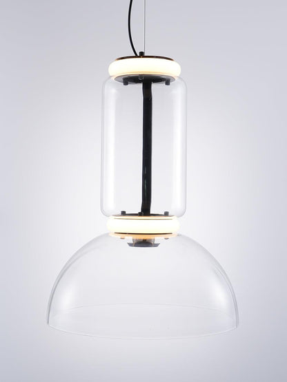 Cylindrical Glass Pendant Light