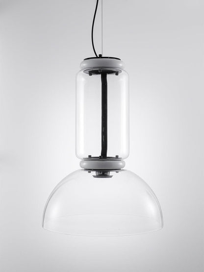 Cylindrical Glass Pendant Light