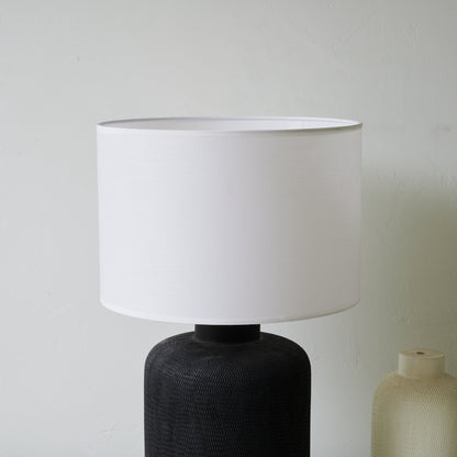 Nocturne Textured Black Table Lamp
