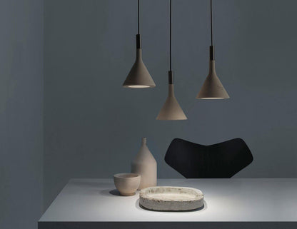Conical Concrete Pendant Light