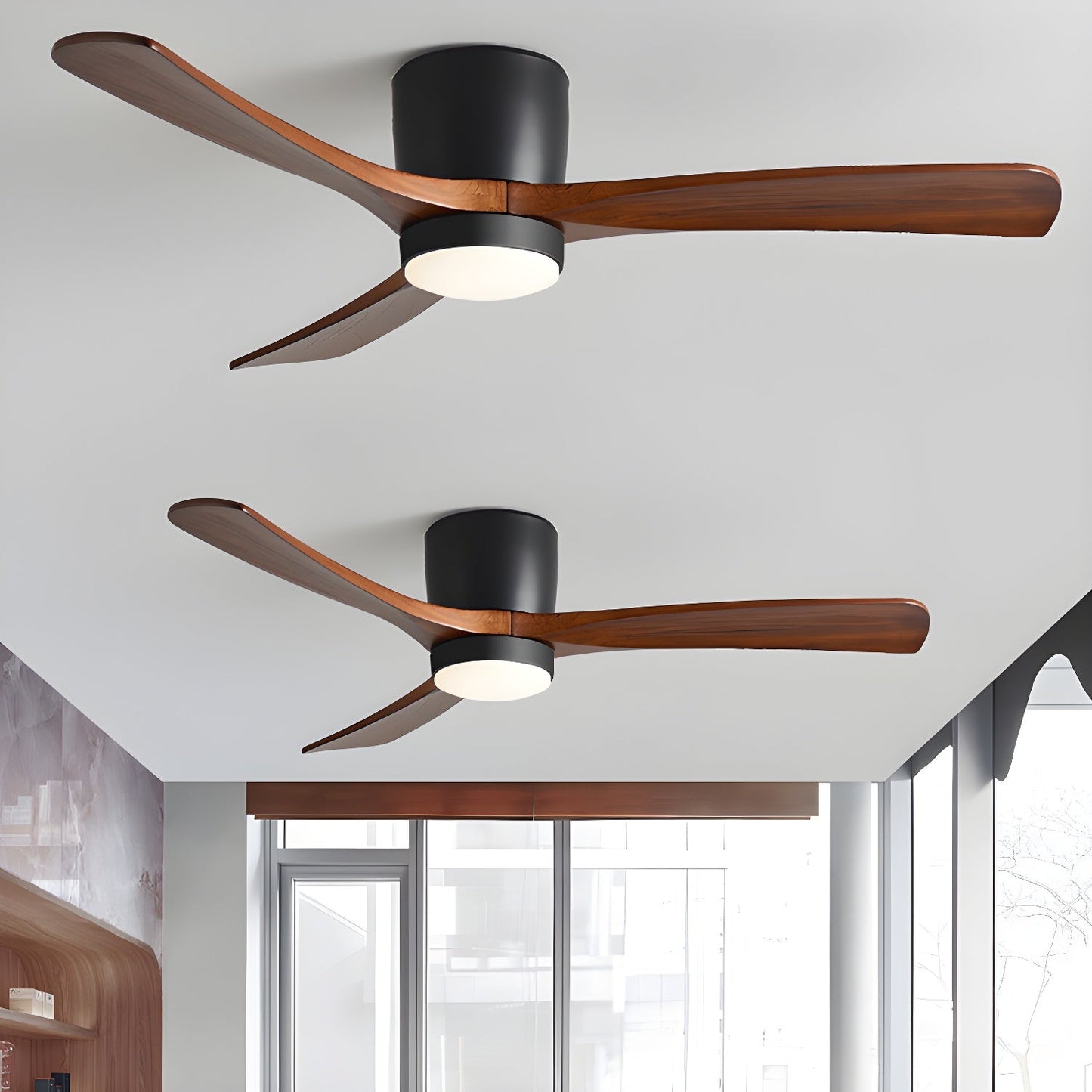 Nordic Wooden 42"/48" Ceiling fixture Ceiling Fan Light
