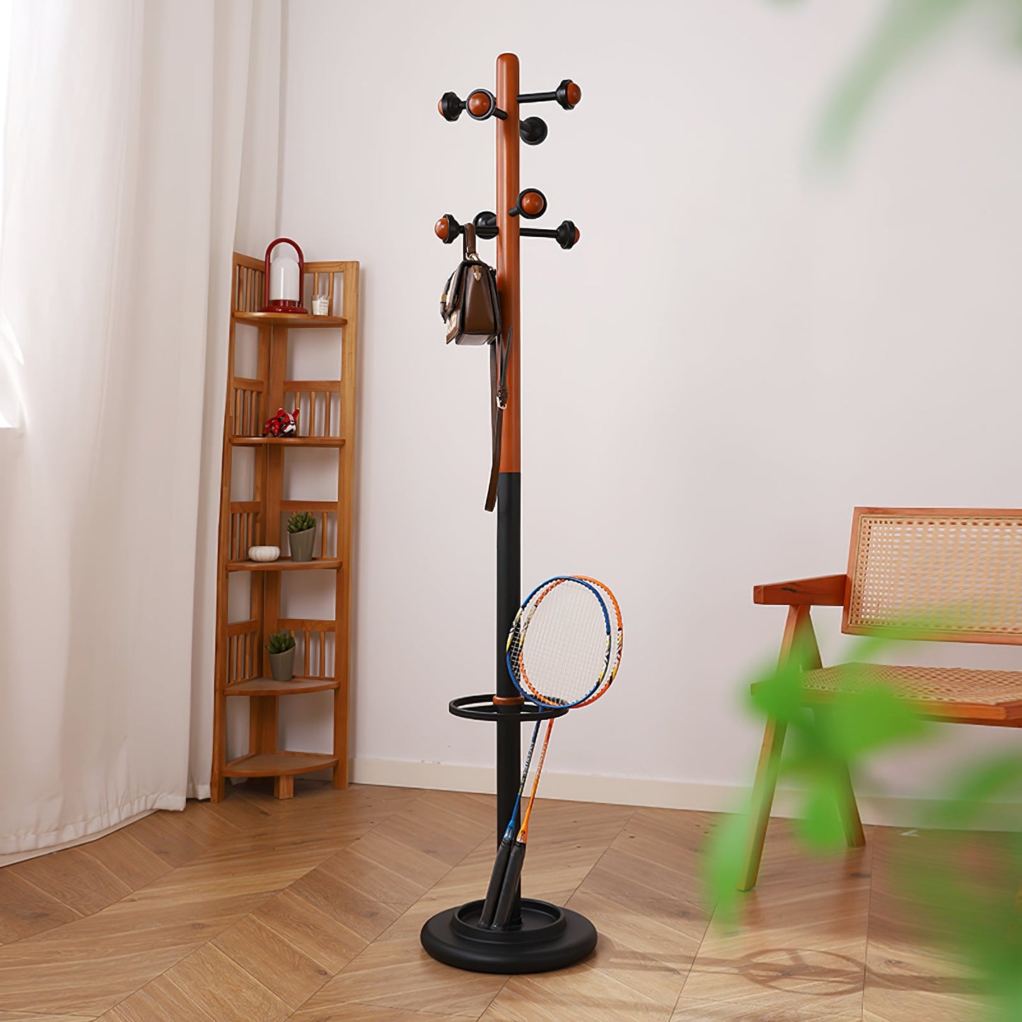 Nordic Wooden Coat Rack