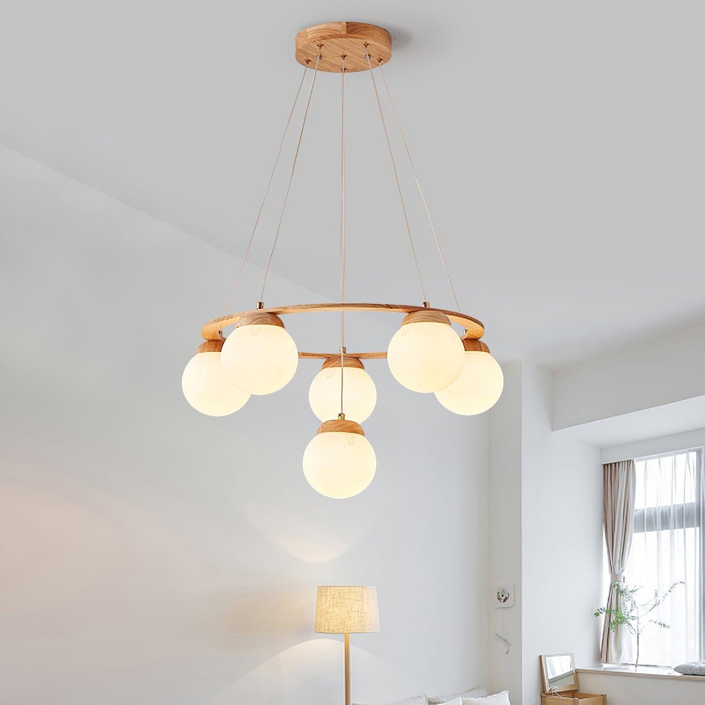 Miira Wood Ceiling fixture Chandelier