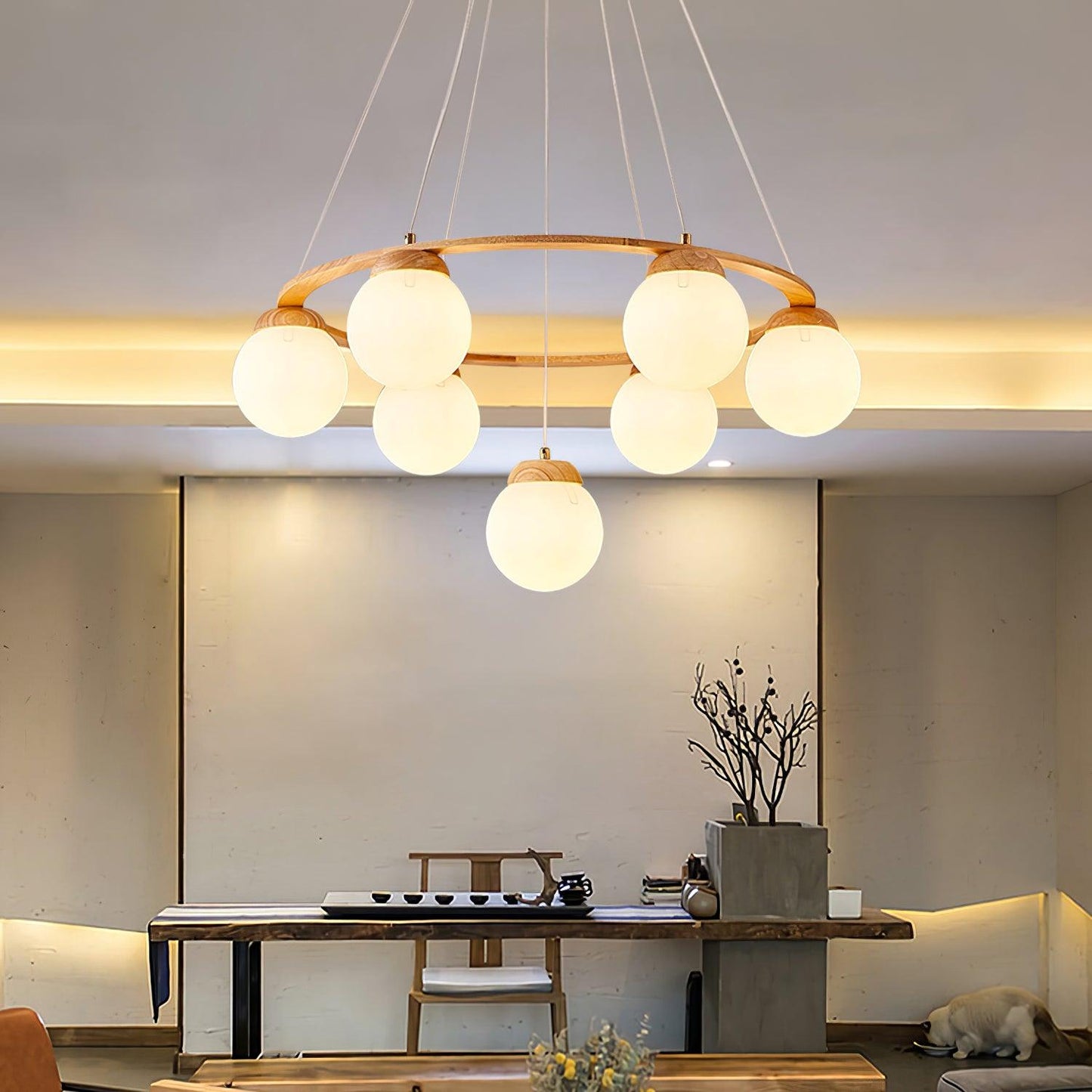 Miira Wood Ceiling fixture Chandelier