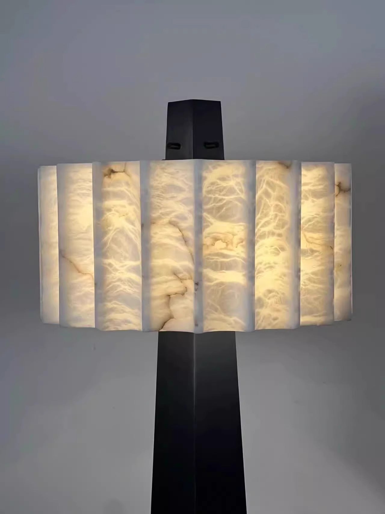 Obelisk Alabaster Floor Lamp