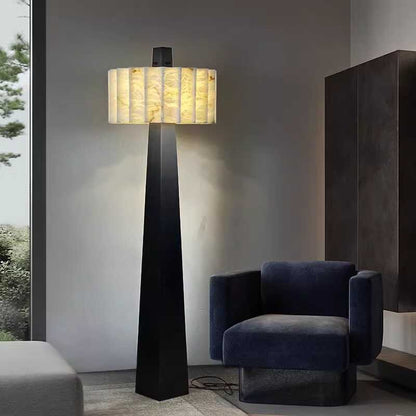 Obelisk Alabaster Floor Lamp