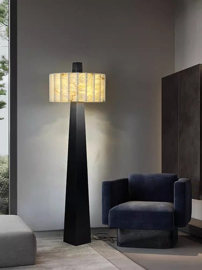 Obelisk Alabaster Floor Lamp