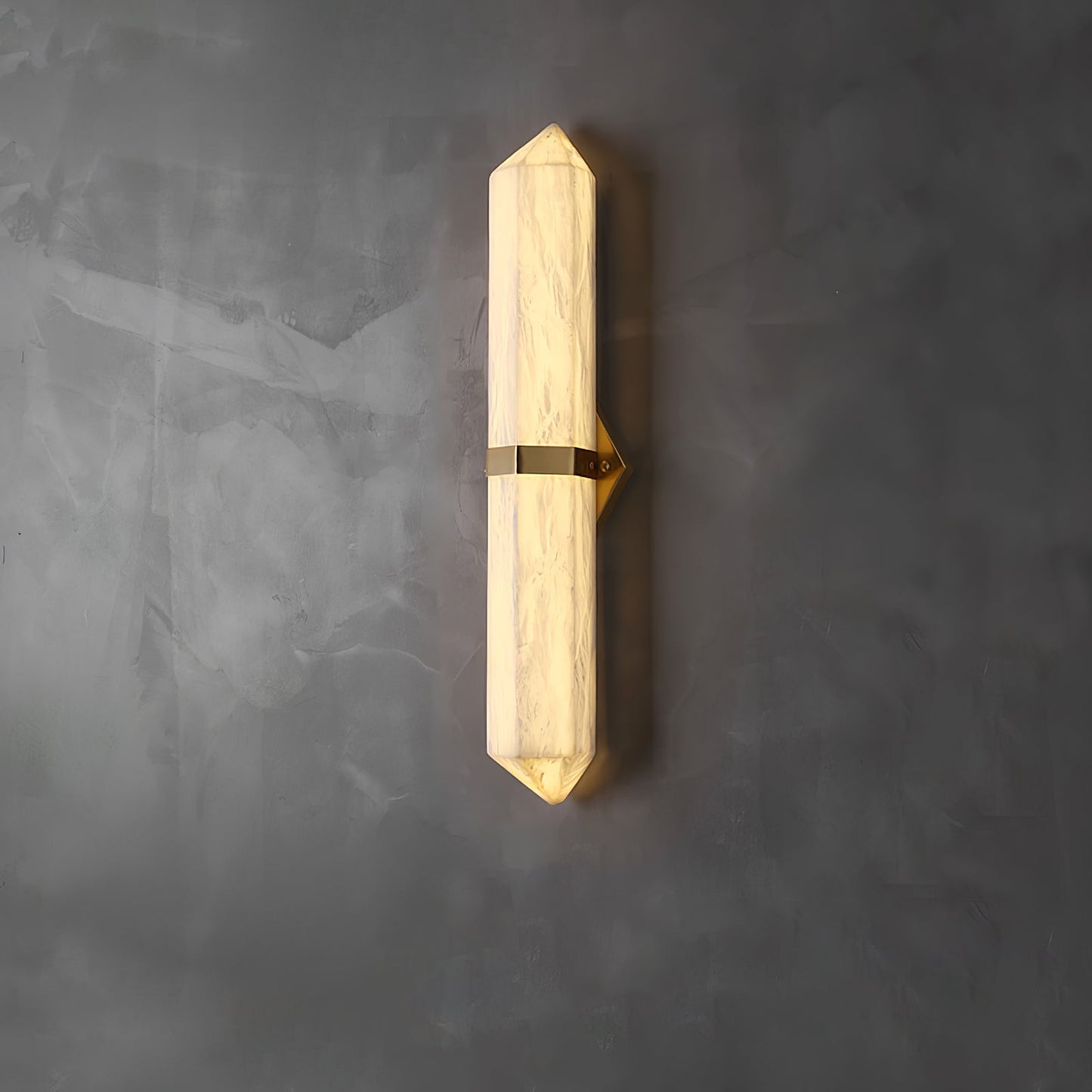 Alabaster Obelisk Wall Sconce