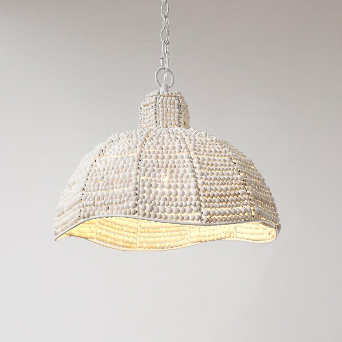 Obispo Wood Beads Hanging light Pendant Lamp