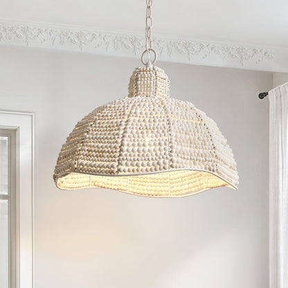 Obispo Wood Beads Hanging light Pendant Lamp