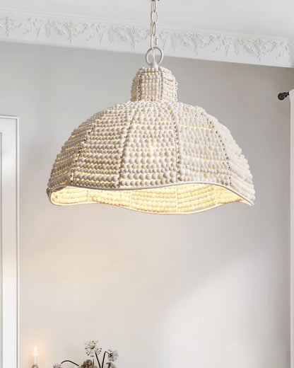 Obispo Wood Beads Hanging light Pendant Lamp