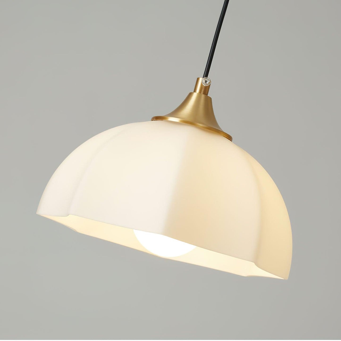 Octagonal Glass Bowl Ceiling fixture Chandelier